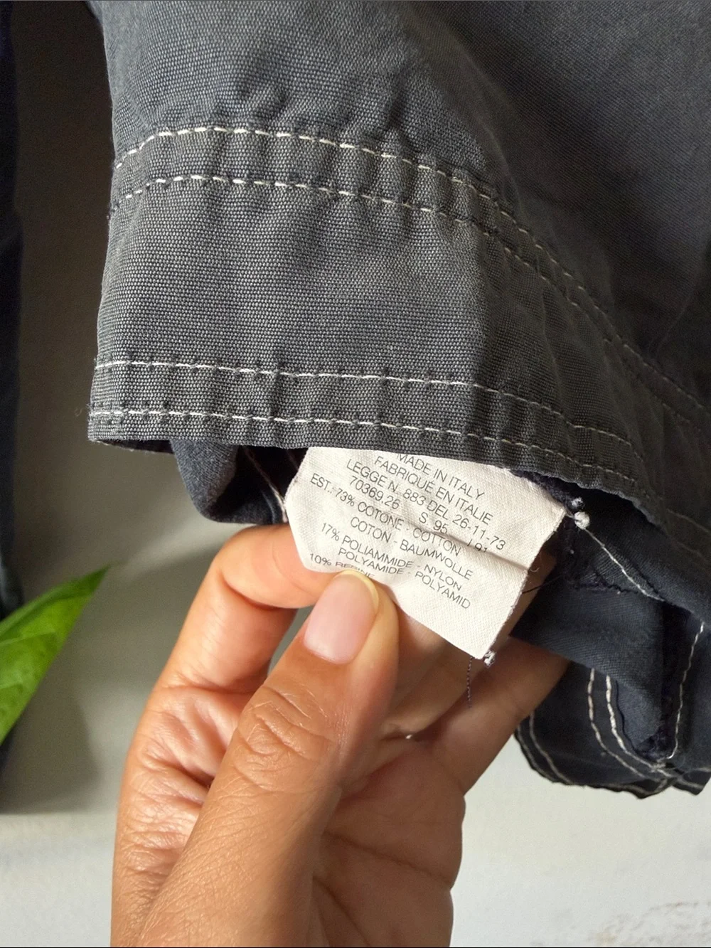 Vintage Levi’s Cotton Jacket, made in Italy, size medium